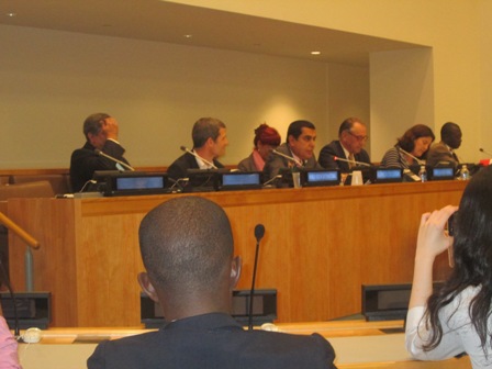 Une vue de la Table de S&eacute;ance des Hauts responsables des Nations Unies